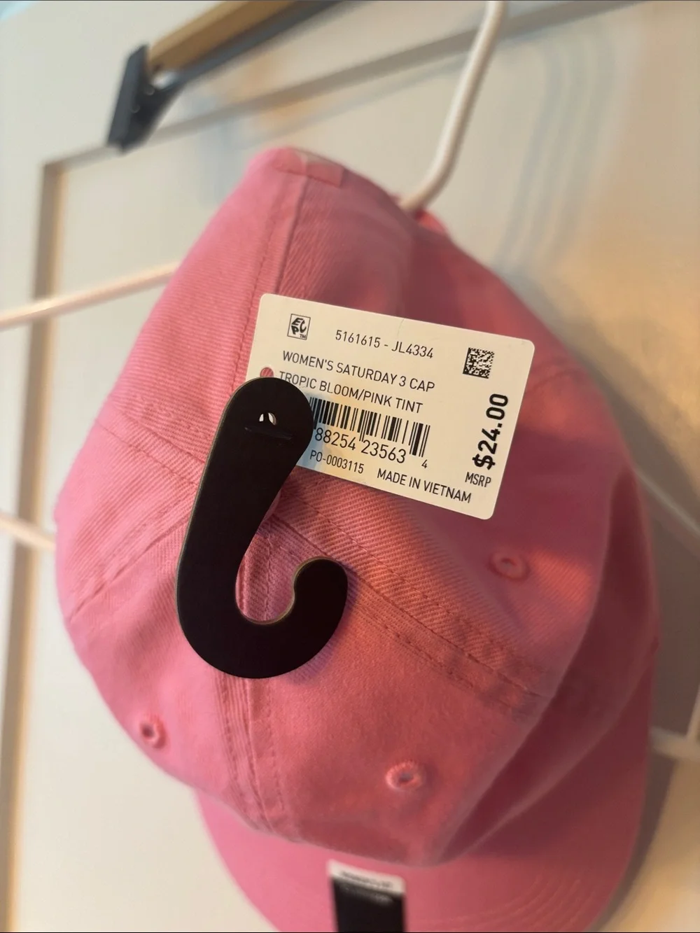 adidas Pink Women's Baseball Hat with Subtle Logo